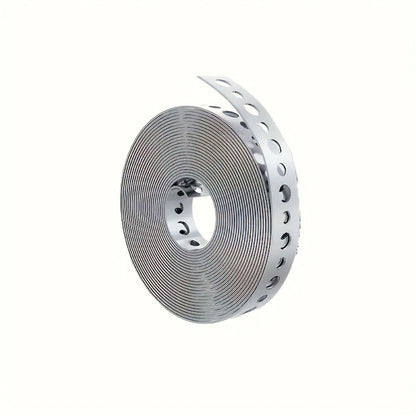 Galvanized Steel Pipe Support Bar with Pre-Drilled Holes – Corrosion-Resistant Hanging Rod for Plumbing HVAC Garage Workshop