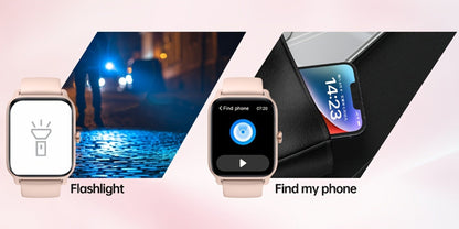 Smartwatch with Built-in Alexa FAWEIO 1.8" HD Touch Screen, Bluetooth Calling, 100+ Sport Modes, Fitness Tracker Heart Rate Sleep