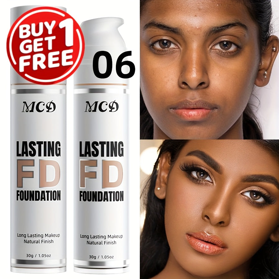 MCO Liquid Foundation Two-Bottle Set with Pump Dispensers and Nine Matching Shade-Code Pairs