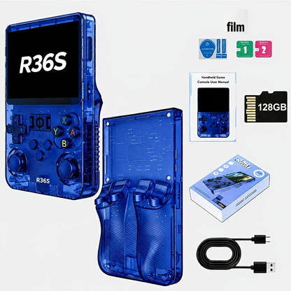 Handheld Game Console with 3.5-Inch IPS Screen, 3000mAh Battery, TF Expansion & HD TV Output
