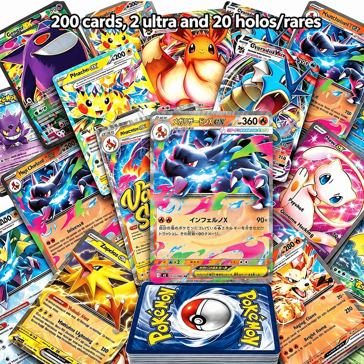 Trading Card Game 100- or 200-Card Character Assortment with Two Quantity Options and Mixed Artwork