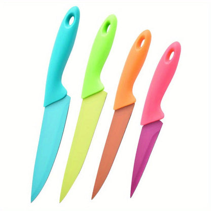 Paring Knife Set 4-Piece, 3 Inch Ultra Sharp Stainless Steel Blade Fruit and Vegetable Peeling Knife with PP Handle