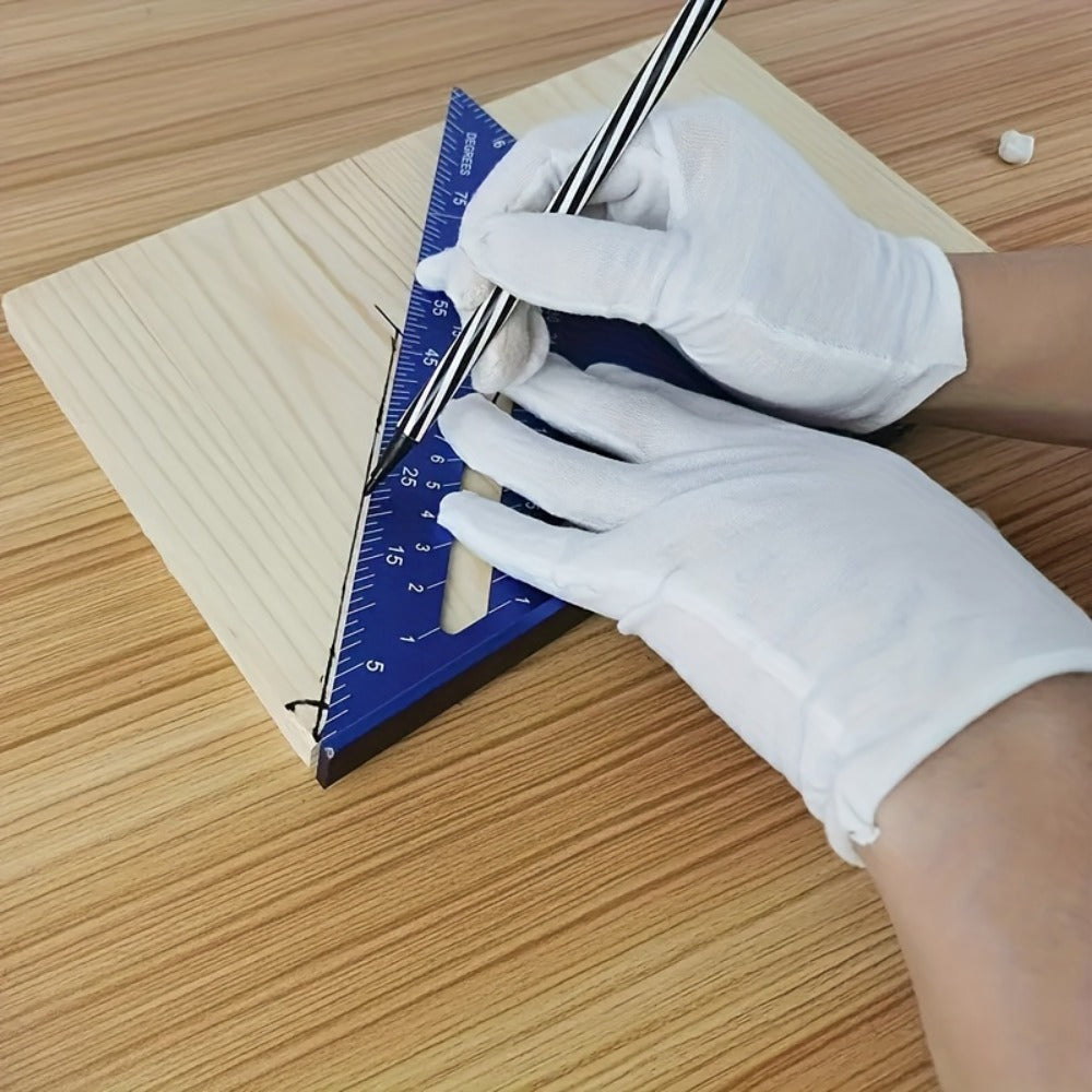 Aluminum Triangle Square Ruler 12 Inch Woodworking Angle Measuring Marking Tool for Entryways, Bedrooms and Living Spaces