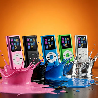 Portable MP3 and MP4 Player with 128GB Card Support, 1.8-Inch Screen and Five Color Options