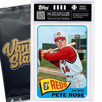 Sports Trading Cards, 1965 Topps-Labeled Baseball Mystery Vanity Slab with One Card for Display