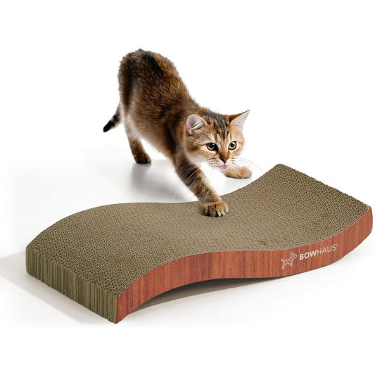 Cat Scratcher Lounger Reversible – Large Cardboard Cat Scratching Pad & Board for Indoor Cats, 5-Layer Durable Construction