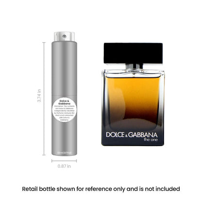 Dolce & Gabbana The One Eau de Parfum Travel Spray 5ml 0.17oz – Men's Cologne Long Lasting Oriental Spicy Fragrance Mini Atomizer
