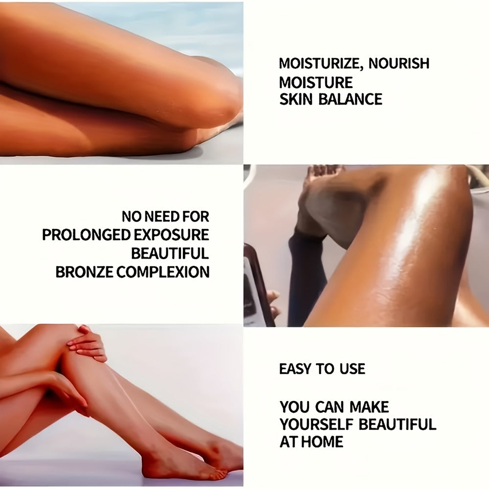 Sunless Self Tanning Mousse Deep Brown 3000X for Medium Dark to Dark Skin – Streak-Free Bronzing Foam with Carrot Oil & Coconut Oil