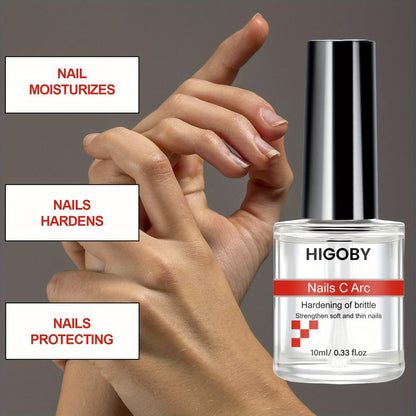 Nail Hardener Keratin 3-Day Quick-Drying Strengthening Treatment – Glossy Finish Alcohol-Free Formula Moisturizes & Fortifies Brittle