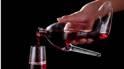 High Heel Shoe Decanter Crystal Glass with Stopper 26oz, Handmade Transparent Wine Decanter for Kitchen Dining Decor