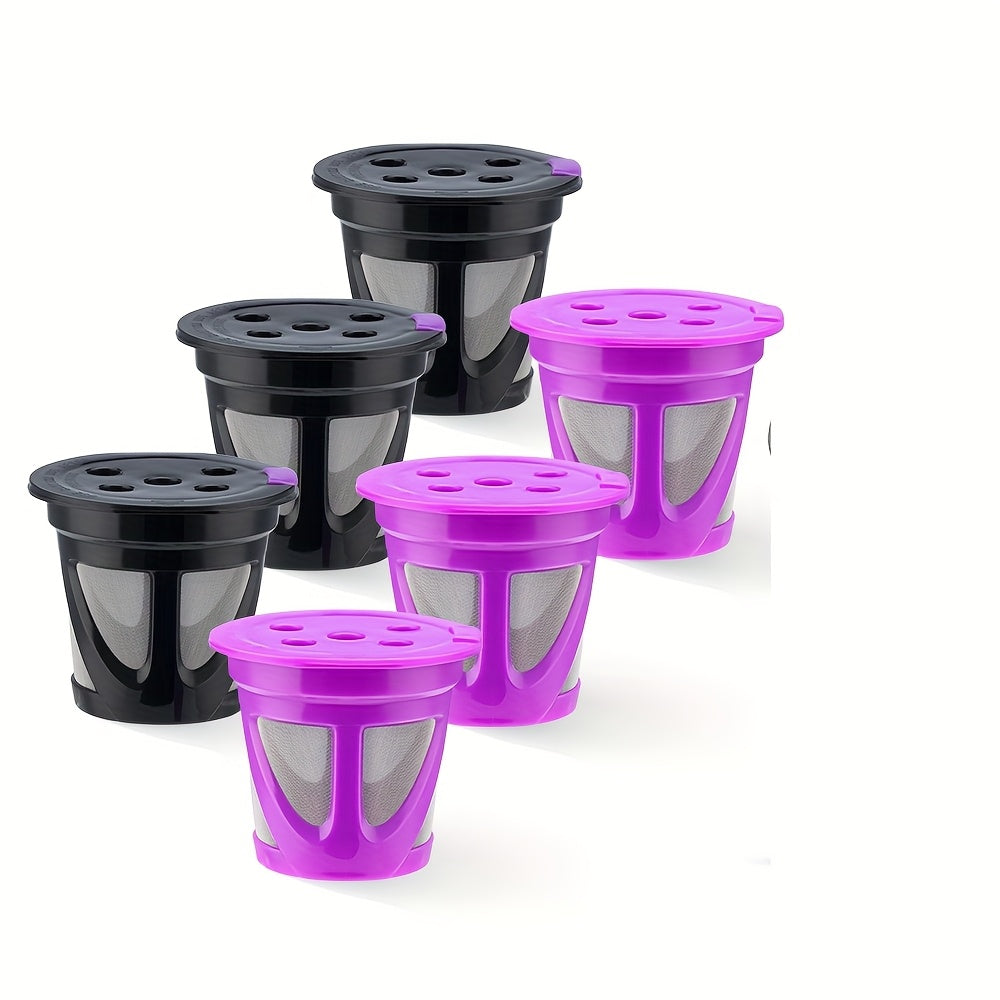 Reusable K-Cup Coffee Pods Set of 6, Refillable Coffee Filters Compatible with Keurig K-Supreme & K-Supreme Plus