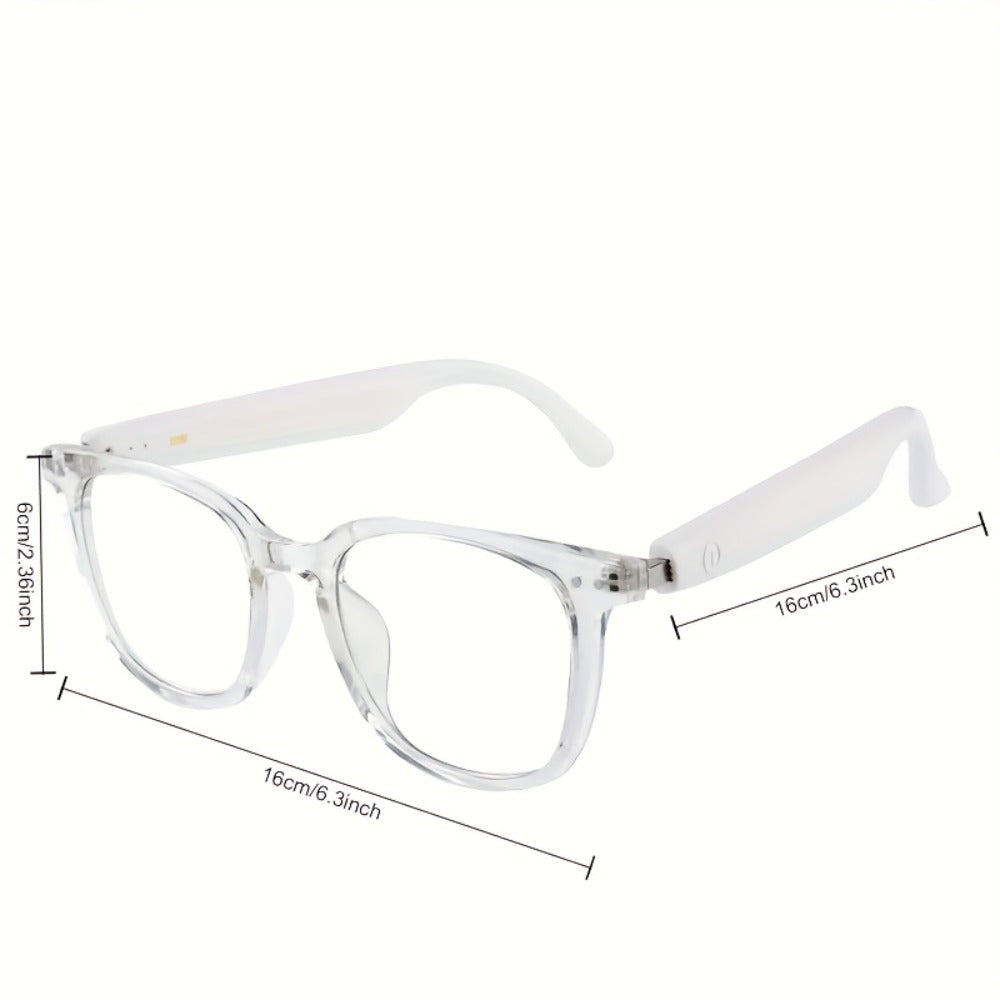 Smart Glasses Photochromic Bluetooth Audio Eyewear with Magnetic Charging and Four Frame Color Options