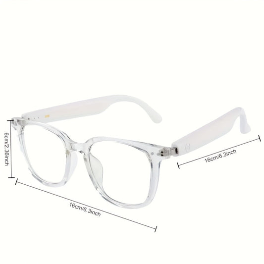 Smart Glasses Photochromic Bluetooth Audio Eyewear with Magnetic Charging and Four Frame Color Options