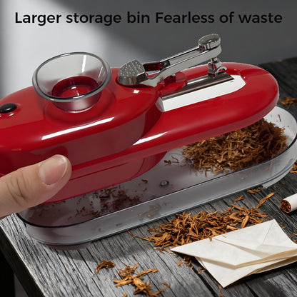 Electric Cigarette Rolling Machine Injector 2-in-1 Grind & Fill - 8mm & 6.5mm Interchangeable Tubes
