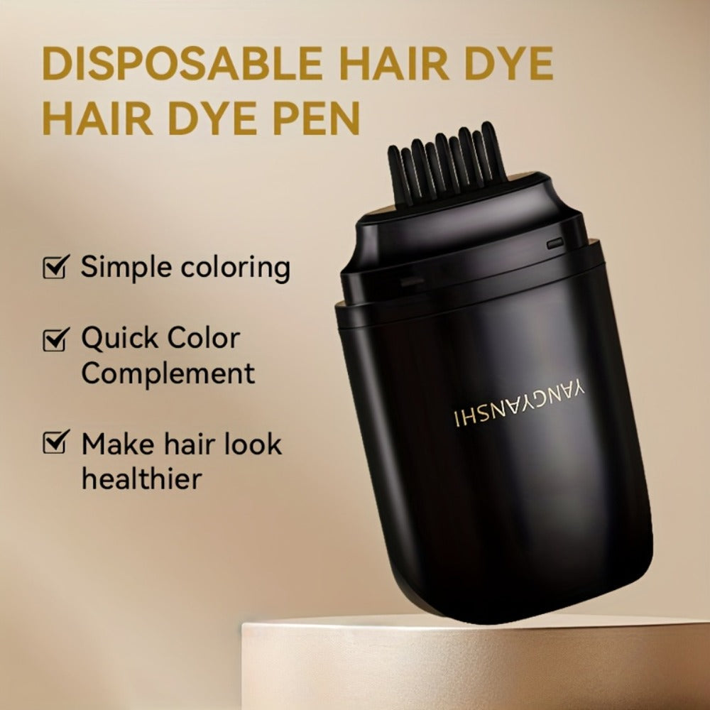 Root Touch Up Hair Dye Stick Instant Gray Hair Coverage Pen Waterproof Sweatproof Colorfast No Stain on Clothes Natural Black Black Brown