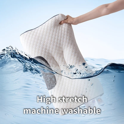 Neck Pillow 2-Pack Orthopedic Contour Support, Removable Zippered Cover, Breathable Fabric, All-Season Cervical Spine