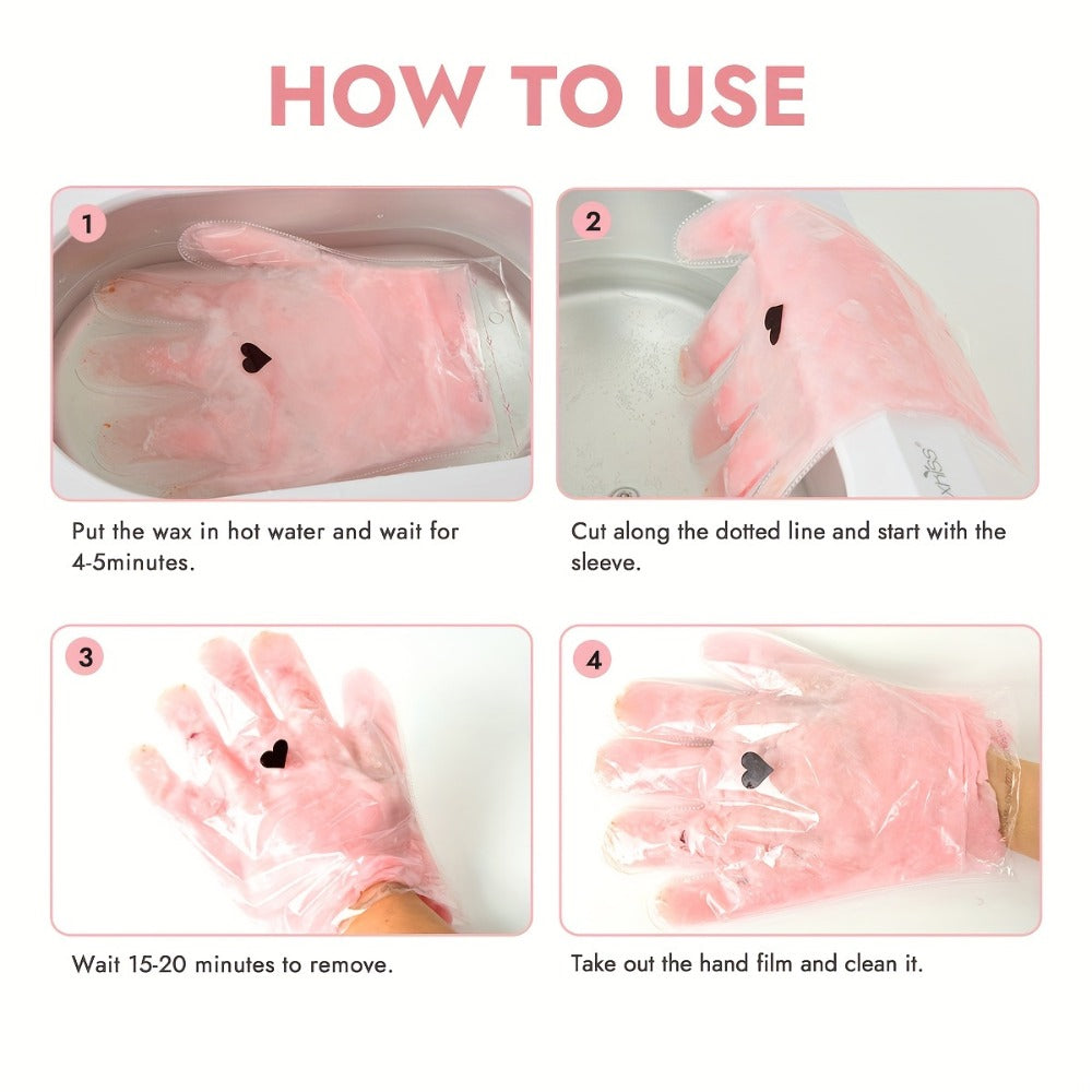 Paraffin Wax Hand & Foot Mask Deep Moisturizing Beauty Treatment – Smooth Soft Skin, Pink Grapefruit & Lavender Scents
