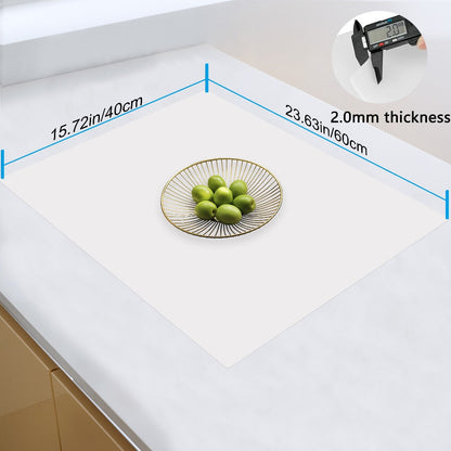 Extra Large Silicone Mat for Kitchen Counter, Heat Resistant Countertop Protector, Nonstick Craft Mat & Placemat