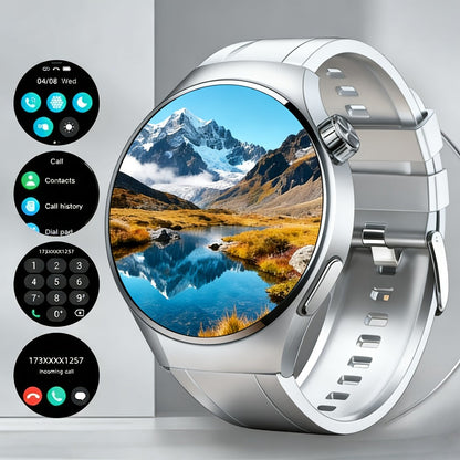 Smartwatch Alarm with Silicone Strap – Wireless Calling, Pedometer, Calorie Tracker, Music Playback, Remote Camera & Multi-Sport Modes