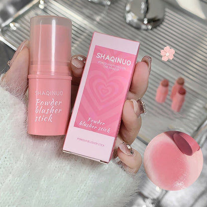 Matte Cream Blush Stick Set 3pcs Multifunctional, Waterproof Non-Greasy Formula, Blendable Color for Cheeks Lips & Eyes