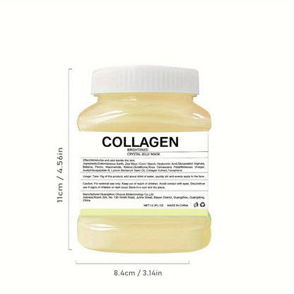DIY Peel-Off Face Mask Powder Collagen & Turmeric, with Hyaluronic Acid & Beta-Glucan for Bath Time, Home Spa and Personal Care