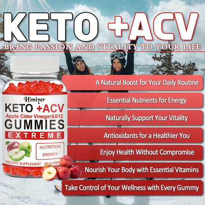 Keto ACV Gummies with Apple Cider Vinegar Vitamin B12 B6 for Women Men for Bath Time, Home Spa and Personal Care