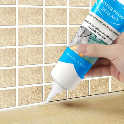 Tile Grout Sealant 100g Gap Filler for Kitchen Bathroom Sink Floor Odor Free Easy Handling for Home Cooking, Dining and Outdoor Meals