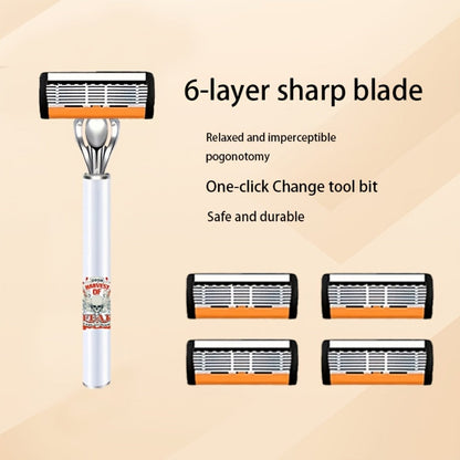 Men's Safety Razor Set 72 Blades 2 Non-Slip Handles Progressive Classic Style Painless Shaving Kit – Close Shave Replacement Blade Razor