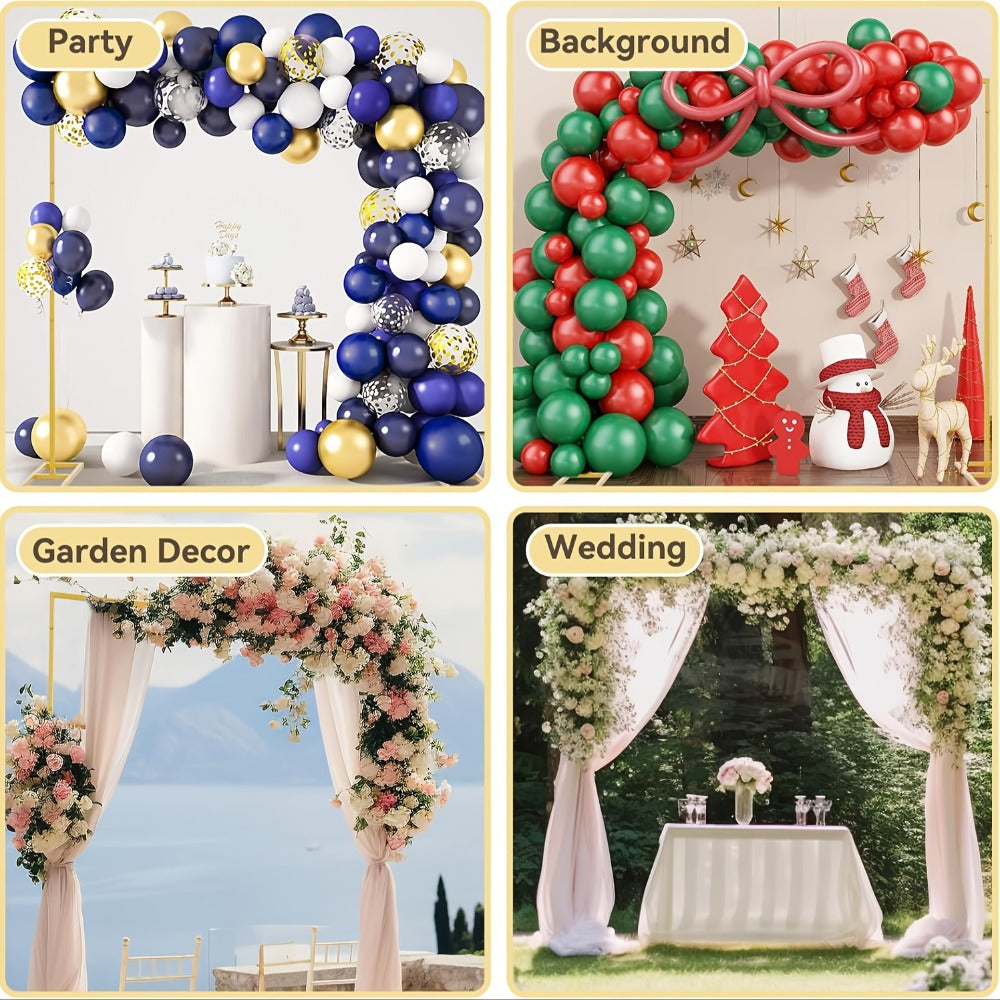 Premium Square Backdrop Support Stand | Flexible Portable Rectangular Metal Frame for Wedding Ceremony, Birthday Party