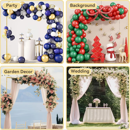 Premium Square Backdrop Support Stand | Flexible Portable Rectangular Metal Frame for Wedding Ceremony, Birthday Party