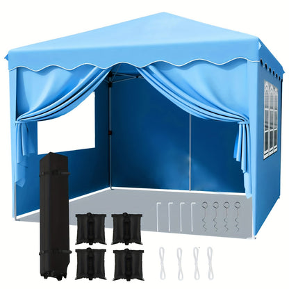 Pop Up Canopy Tent with Sidewalls, Outdoor Party Wedding Backyard for Garden, Patio and Yard Use