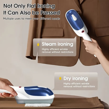 Handheld Steam Iron Garment Steamer, 25-Second Fast Heat-Up, Portable Wrinkle Remover for Clothes