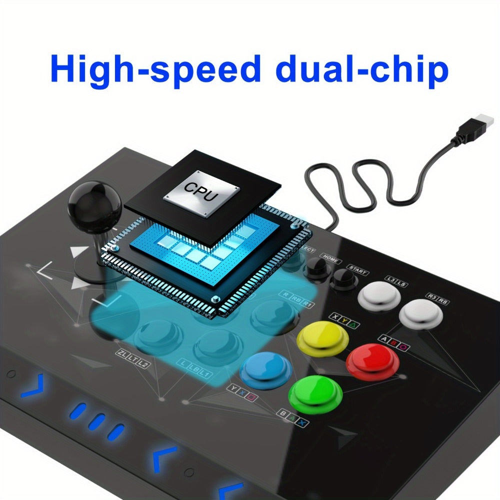 Arcade Stick DOYO KT511 for Nintendo Switch, PS3, PC & Android, 8-Way Square Gate Joystick, Turbo Function