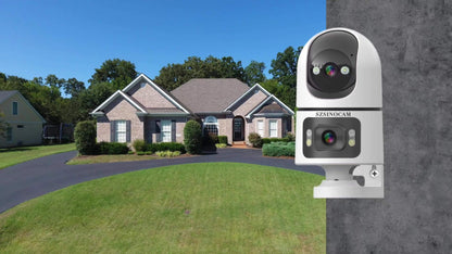 Security Camera 4K Dual-Lens Model with 2160P Video, Dual-Band WiFi, Color Night Vision and Tamper Detection