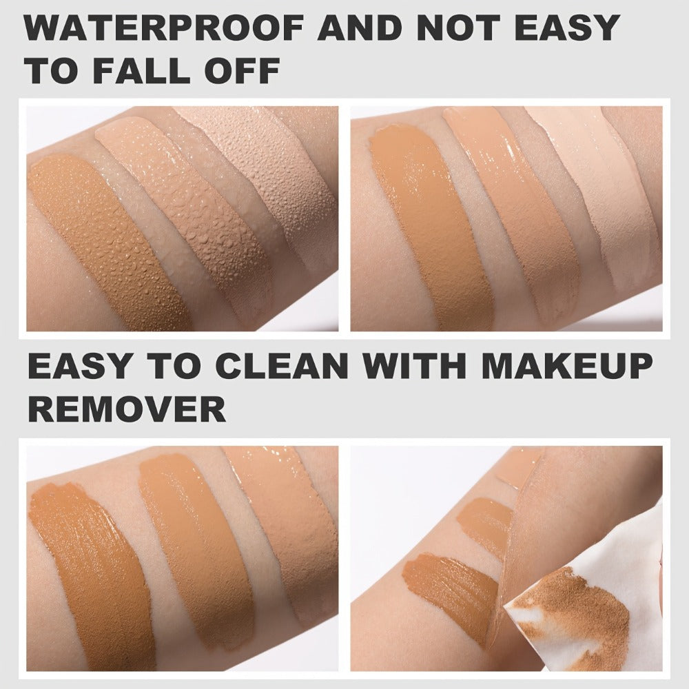 Liquid Concealer and Contour Stick Set 2 Pcs Buildable Coverage Pore Minimizing, for Makeup, Travel and Everyday Vanity Use