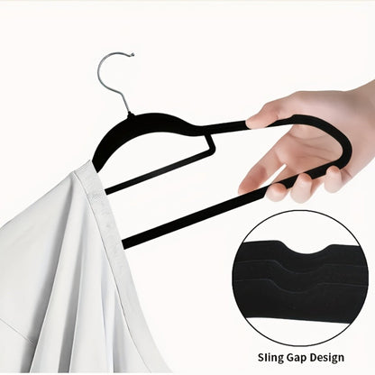 Velvet Hangers Non-Slip Slim Space Saving Clothes Hangers, Premium Flocked Suit Hangers for Closet Organization