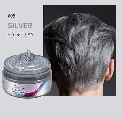 Hair Color Wax Temporary Hair Dye 3.53oz, 9 Vivid Shades, Easy Wash, Non-Damaging for Everyday Face, Beard and Body Grooming