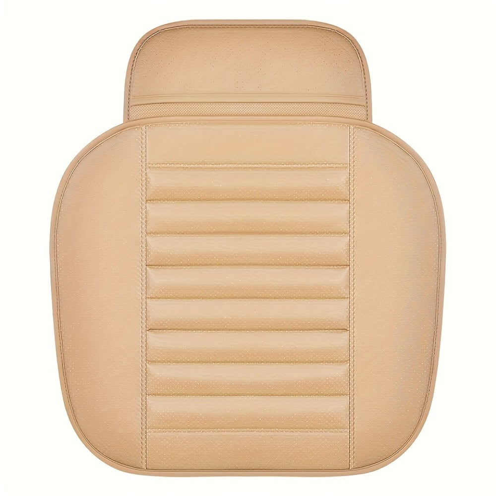 Backless Car Seat Cushion Two-Piece Front Pad Set with 52 x 50cm Size in Black, Beige or Gray