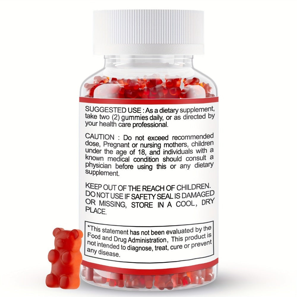 Apple Cider Vinegar Gummies with B12, Pomegranate & Beet Juice Powder, Keto ACV Supplement for Metabolism