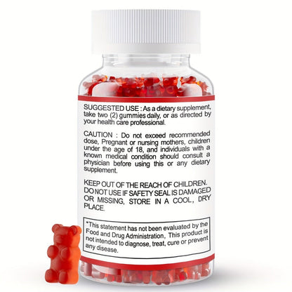 Apple Cider Vinegar Gummies with B12, Pomegranate & Beet Juice Powder, Keto ACV Supplement for Metabolism