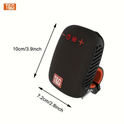 T&G 392 IPX5 Cycling Bluetooth Speaker, Compact Outdoor Wireless Speaker with TWS Stereo, FM Radio
