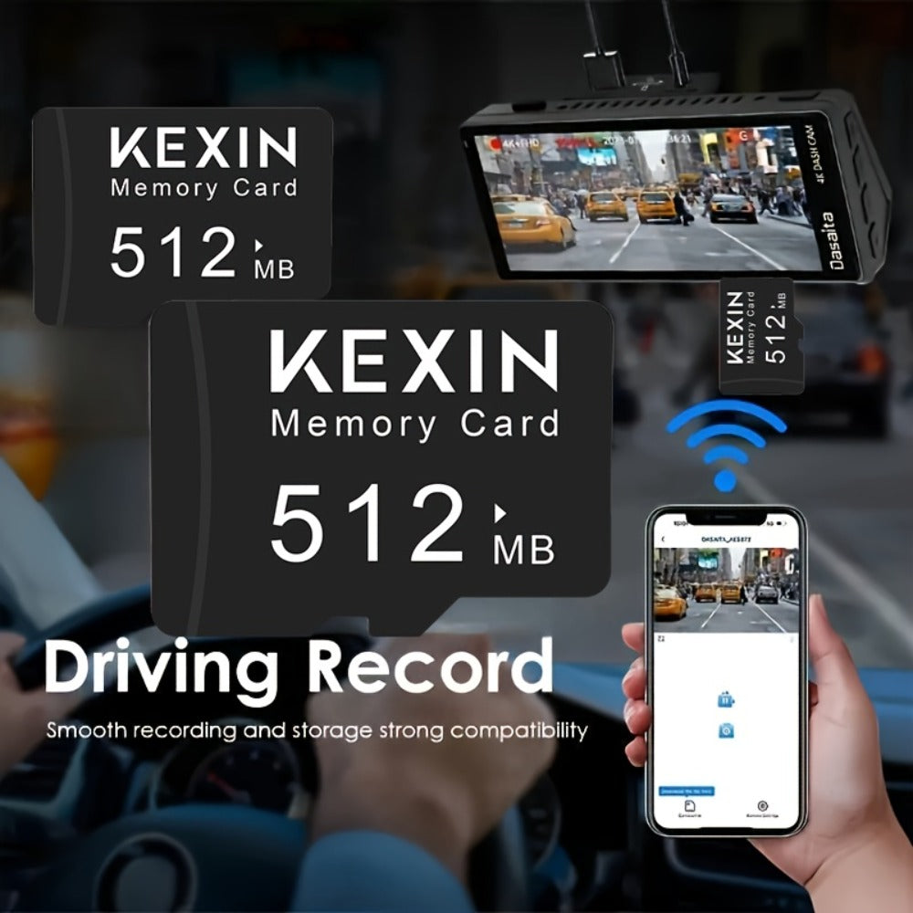 5-Pack SD Card 128MB 512MB KEXIN – Class 4 TF Flash Memory Cards for Phone Camera Tablet Laptop Car Audio Game Console