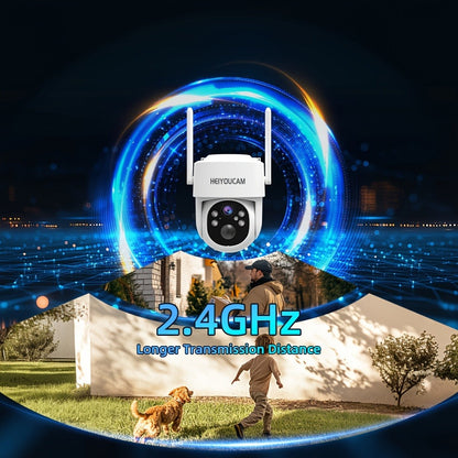 Solar PTZ Security Camera Outdoor 4K Wireless – 360° Pan Tilt Zoom, PIR Motion Detection Alarm, Full Color Night Vision, Two-Way Audio
