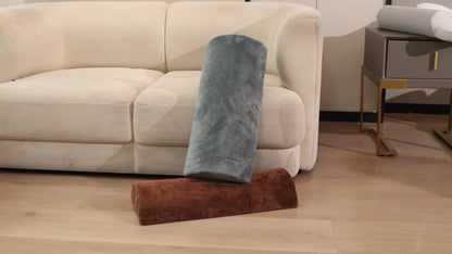 Memory Foam Lumbar Support Pillow Slow Rebound Half-Roll Multifunctional Leg Neck Back for Entryways, Bedrooms and Living Spaces