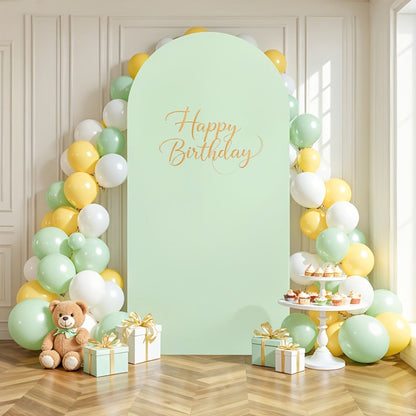 Six-Foot Fitted Arch Photography Backdrop Cover in Navy Blue or Royal Blue for Compatible Frames