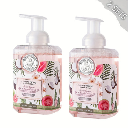 Foaming Hand Soap 500ml Moisturizing Gentle Foam Soap 8 Scents Vanilla Coconut Citrus Floral Fruity Deeply Hydrating Soft Hands All Skin