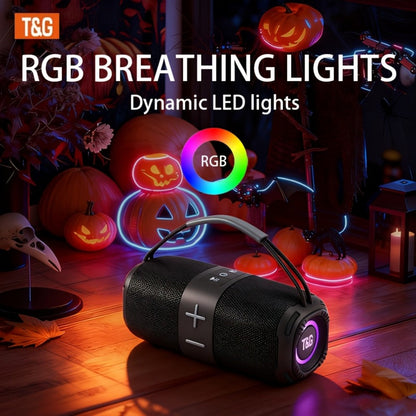 Portable Bluetooth Speaker TG668 Model with IPX4, LED Breathing Light, TWS, FM, USB, TF and AUX