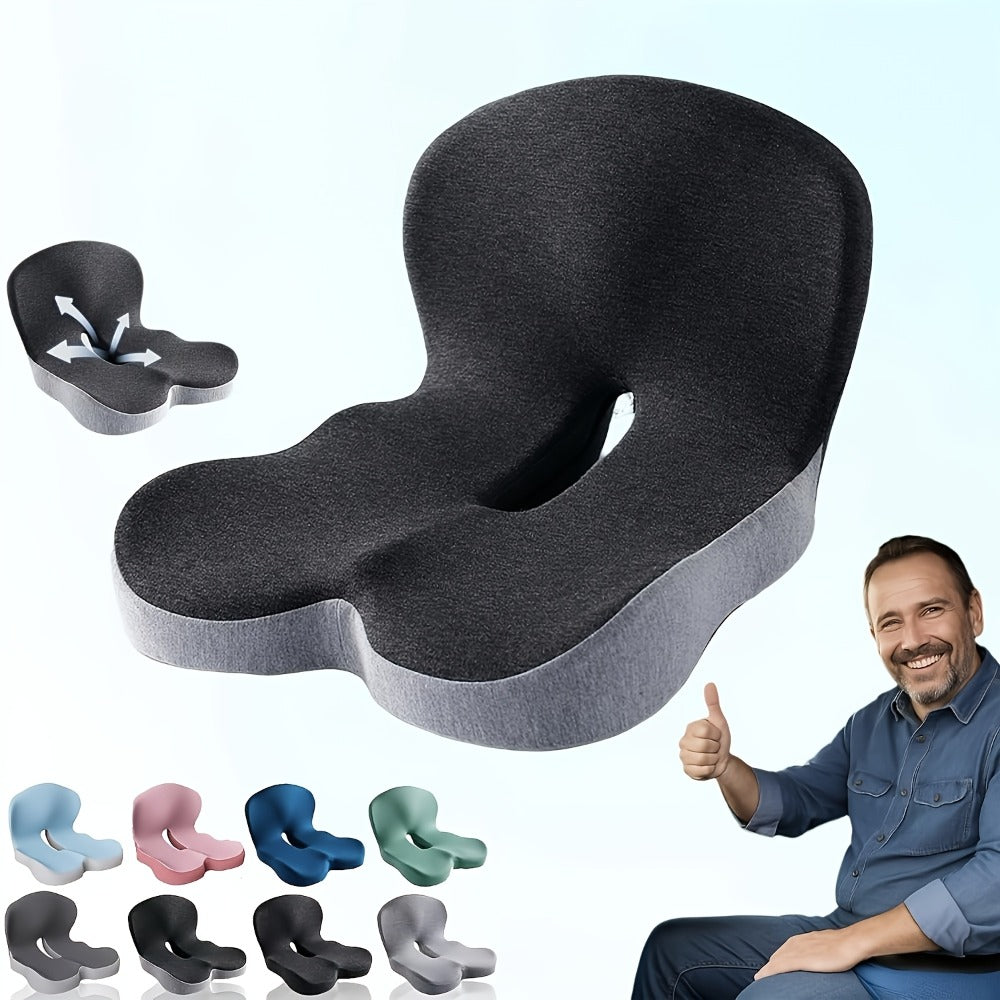 Wide One-Piece L-Shaped Seat Cushion with Integrated Back, Zippered Cover and Three Color Options