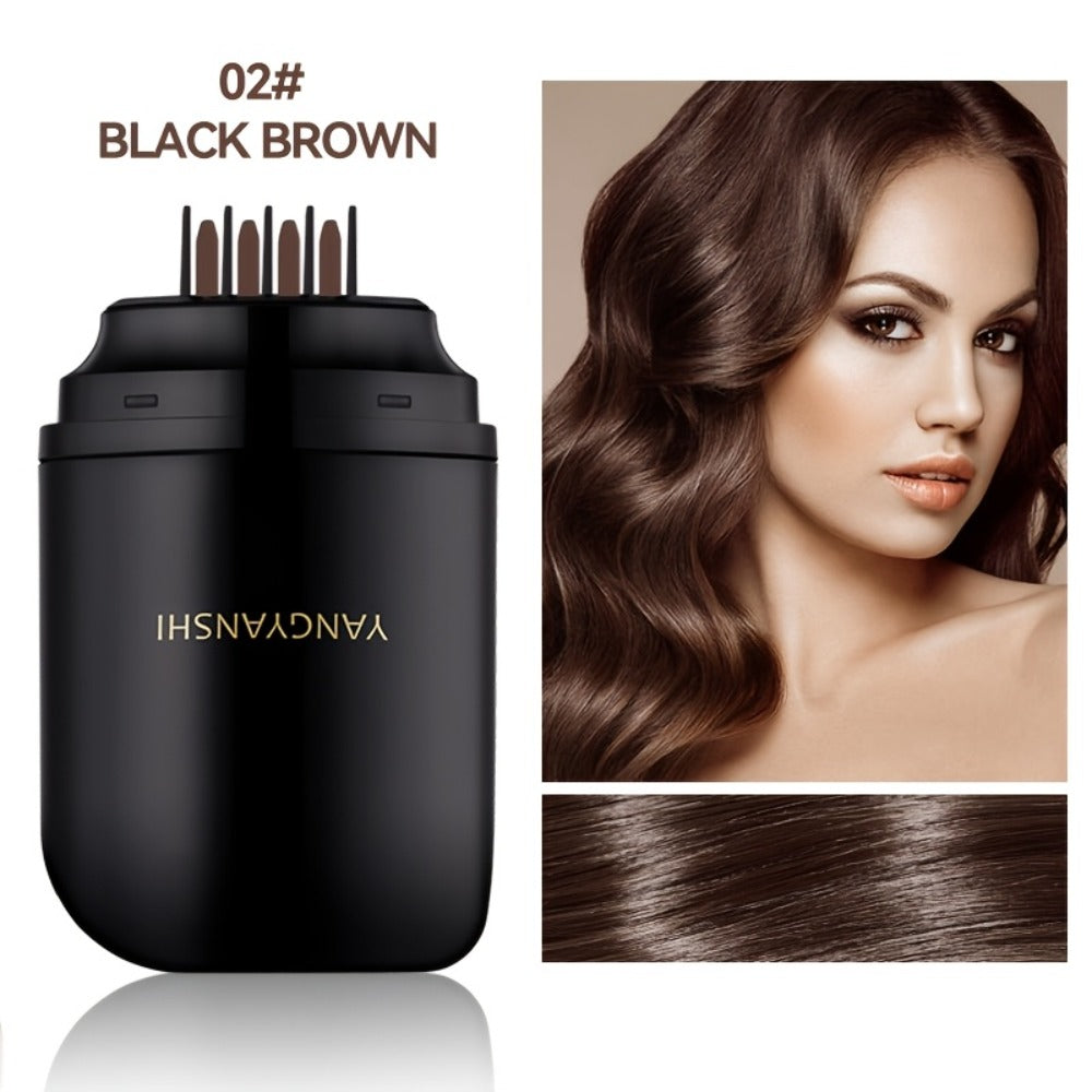 Root Touch Up Hair Dye Stick Instant Gray Hair Coverage Pen Waterproof Sweatproof Colorfast No Stain on Clothes Natural Black Black Brown