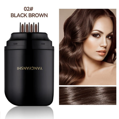Root Touch Up Hair Dye Stick Instant Gray Hair Coverage Pen Waterproof Sweatproof Colorfast No Stain on Clothes Natural Black Black Brown